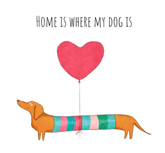 Serviette "Dog Home"