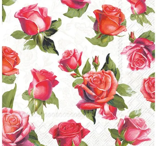 Serviette "Elegant Roses"