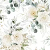 Serviette "Eucalyptus and Roses"