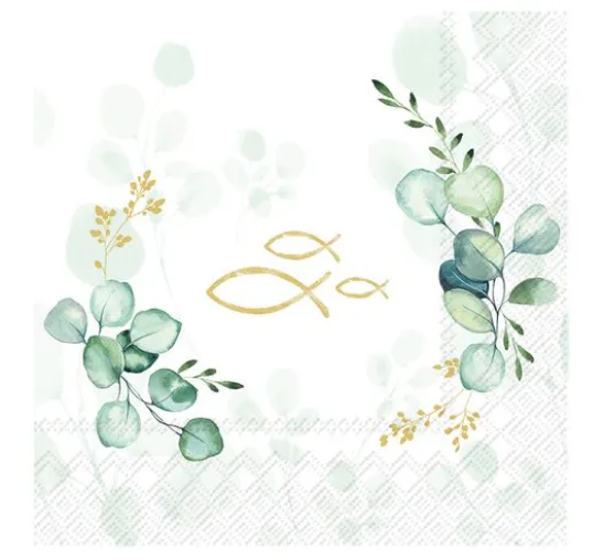 Serviette "Eucalyptus Fish"