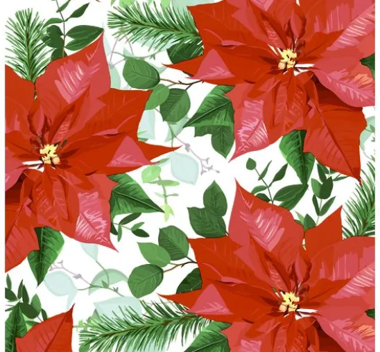 Serviette "Floral Christmas"
