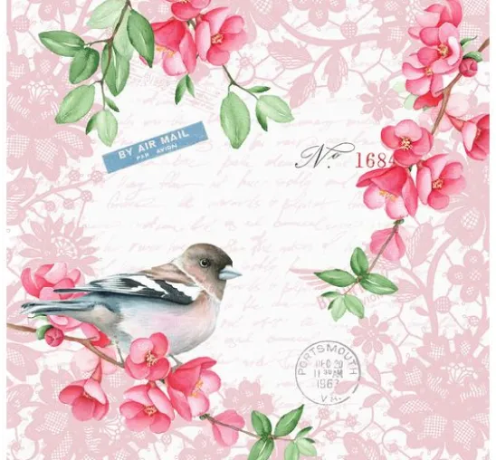 Serviette "Frühlingsromantik"