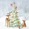 Serviette "Friends in Snow"