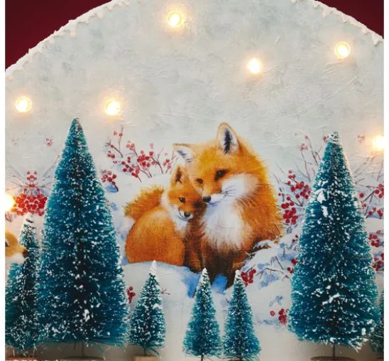 Serviette "Fuchsfamilie"