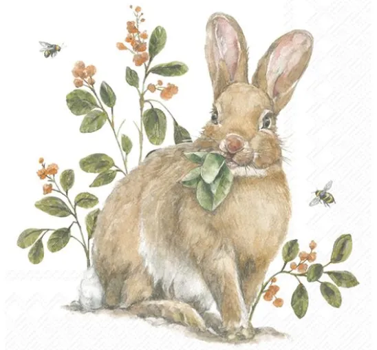 Serviette "Gartenhase"