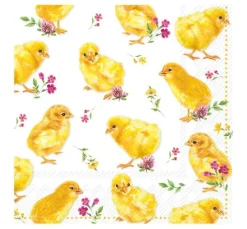 Serviette "Gelbe Küken"
