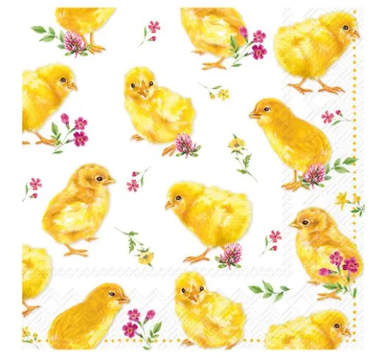 Serviette "Gelbe Küken"