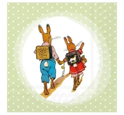 Serviette "Hans und Gretchen"