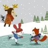 Serviette "Happy Wintertime"