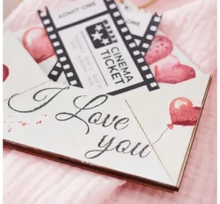Serviette "Herz-Girlande"