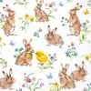 Serviette "Häschen und Küken"