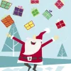 Serviette "Hurra Geschenke!"