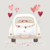 Serviette "Just Married Car"