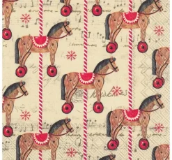 Serviette "Karussell Pferde"