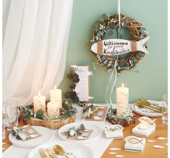Serviette "Kommunionszweig"