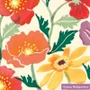 Serviette "Kosmos und Mohn"