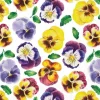 Serviette "Lots of Pansies"