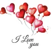 Serviette "Love Balloons"