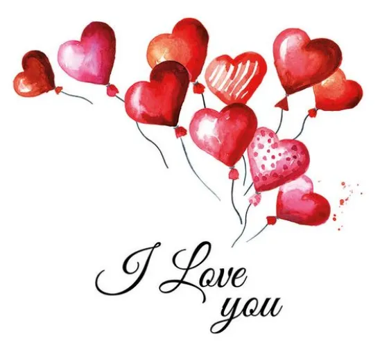 Serviette "Love Balloons"