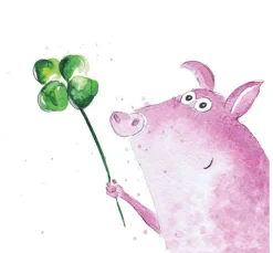 Serviette "Lucky Pig"