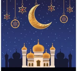 Serviette "Mosque by Night"