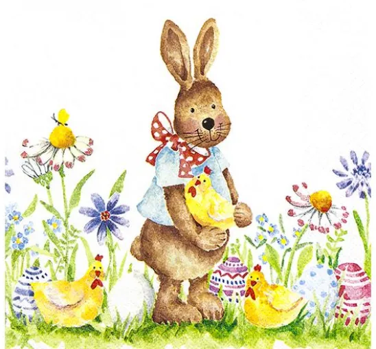 Serviette "Osterhase Max"