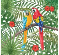 Serviette "Papageien"