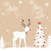 Serviette "Papierschnitt Winterlandschaft"