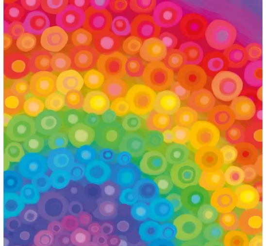 Serviette "Rainbow Art"