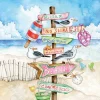 Serviette "Seaside Signs"