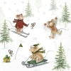 Serviette "Snow Fun"