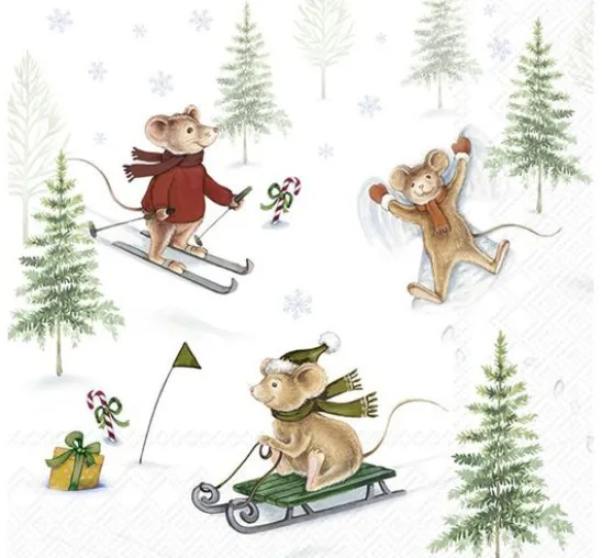 Serviette "Snow Fun"