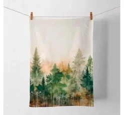 Serviette "Tannenwald Watercolor"