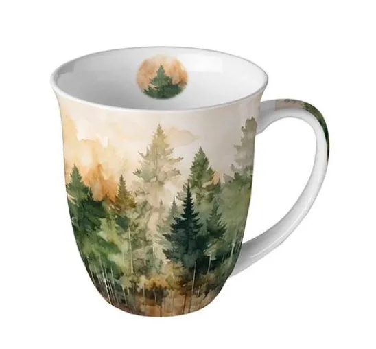 Serviette "Tannenwald Watercolor"