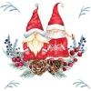 Serviette "Tomte Couple"