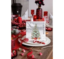 Serviette "Verschneite Weihnacht"