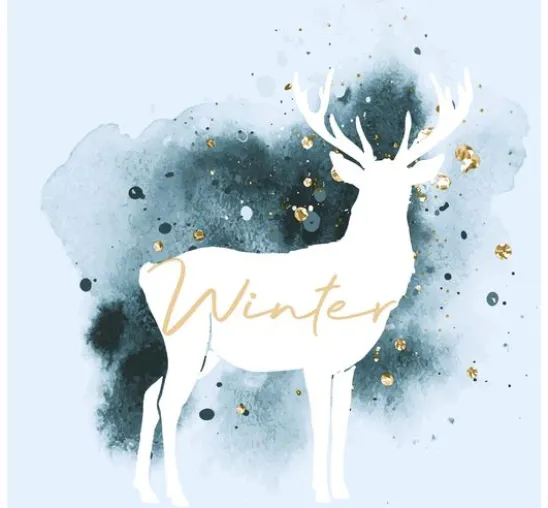 Serviette "Watercolor Winter"