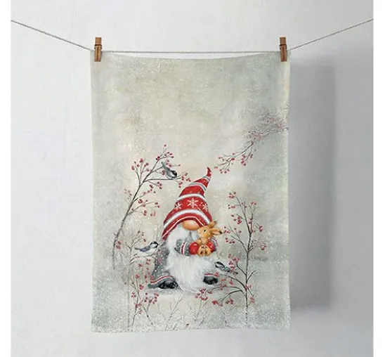 Serviette "Wichtel Umarmung"