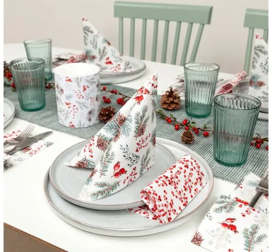 Serviette "Winter Botanicals"