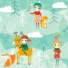 Serviette "Winter Geschichte"