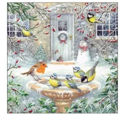 Serviette "Winterszene"