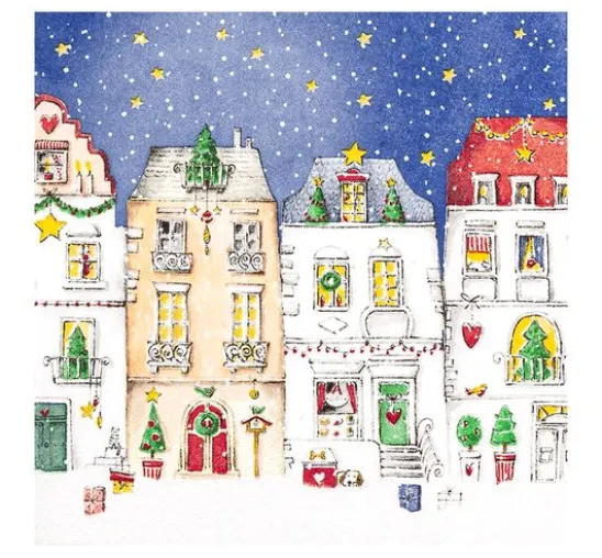 Serviette "Winter Village"