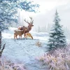 Serviette "Winterwaldszene"