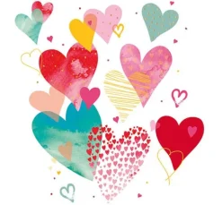 Serviette "With Love"