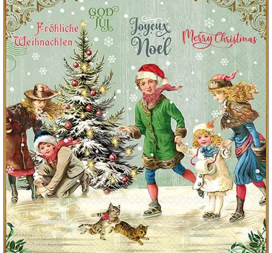 Serviette "X-Mas On Ice"