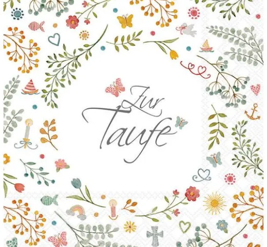 Serviette "Zur Taufe"