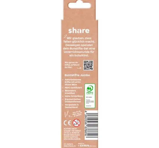 share Buntstift Jumbo, 5er-Set