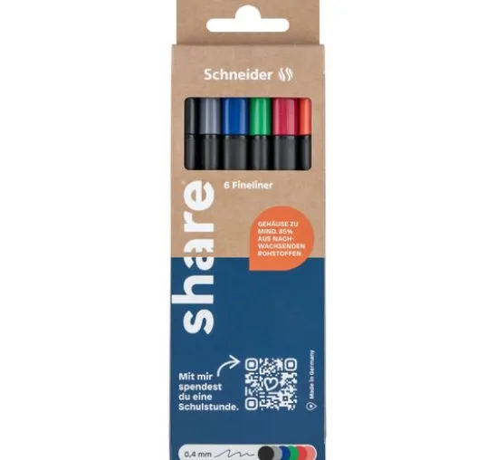 share Fineliner, 6er-Set