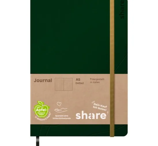 share Notizbuch A5, punktkariert