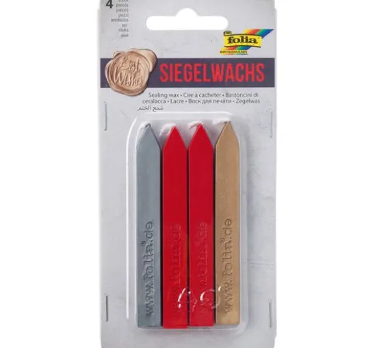 Siegelwachs, 4 farbig